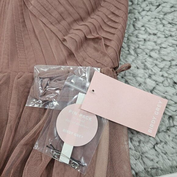 Birdy Grey Christina Convertible Tulle Bridesmaid Dress Purple Sandy Mauve Small - Picture 4 of 10